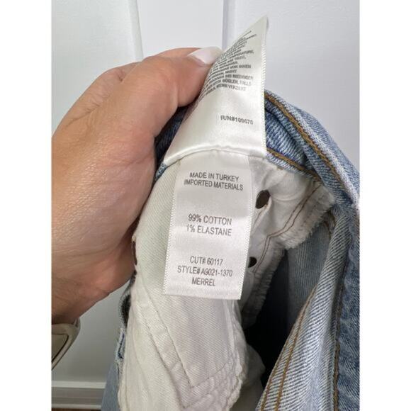 NEW Agolde Merrel Mid Rise Denim Straight Jeans in wash Astray Size: 31 - Picture 7 of 9